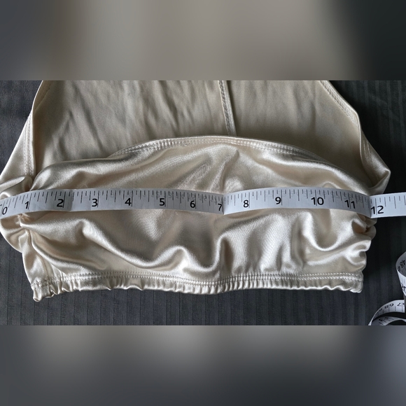 Satin, halter wrap cropped top - Picture 11 of 11